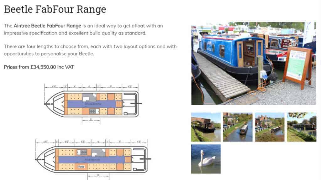 how much is a canal boat?